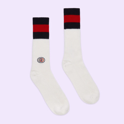 GUCCI Wool socks with Interlocking G patch outlook