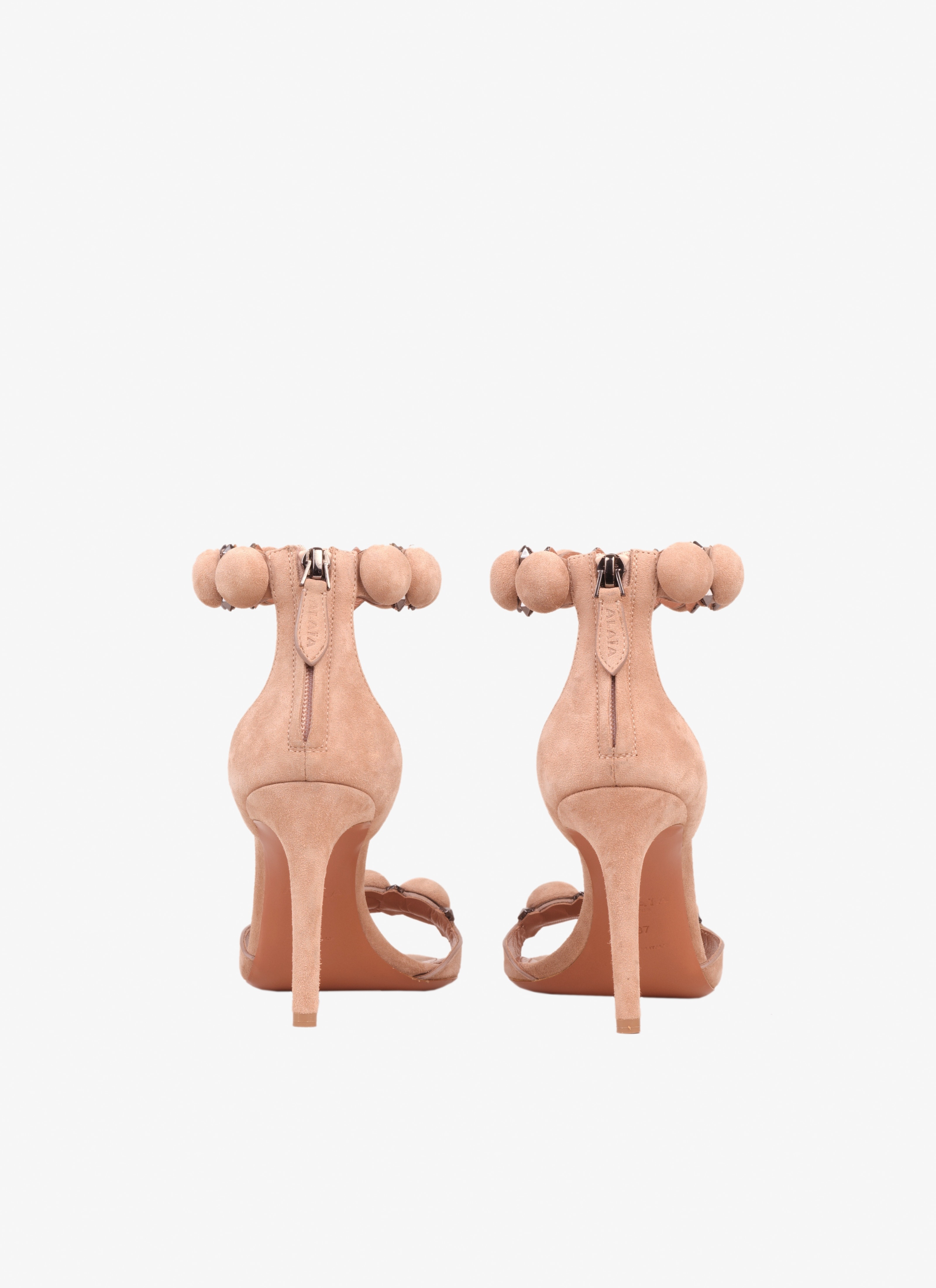 BOMBE SANDALS IN SUEDE GOATSKIN - 4