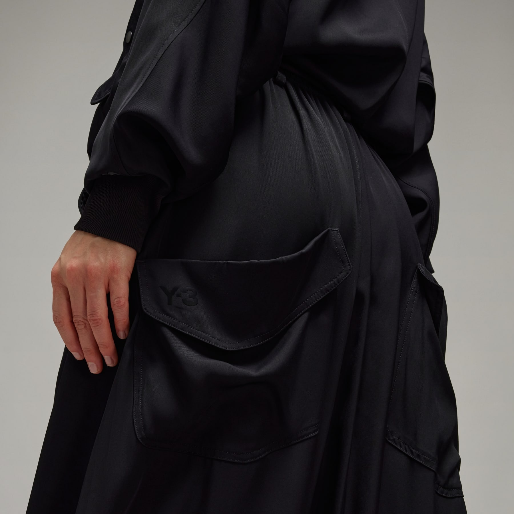 Y-3 Rayon Twill Wide Pants - 8