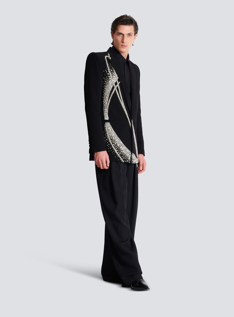 1-button jacket with Galaxy embroidery 3