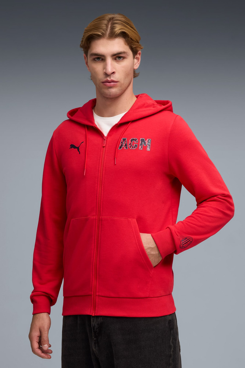PUMA AC Milan ftblCulture Men's Zip-Up Hoodie outlook