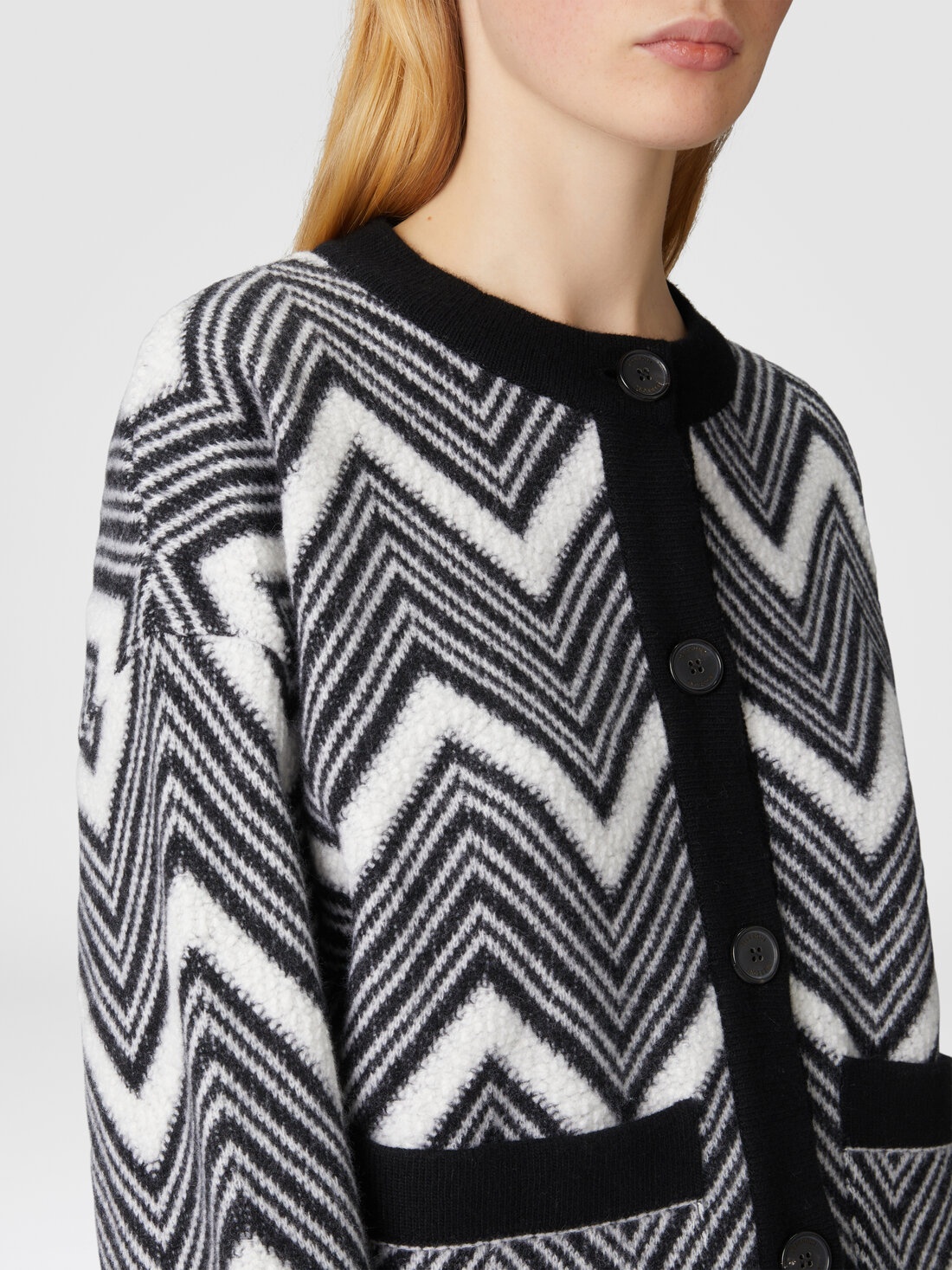 Chevron wool jacket - 5