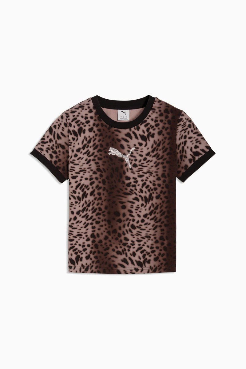 Leopard Luxe Women's Slim Tee 1