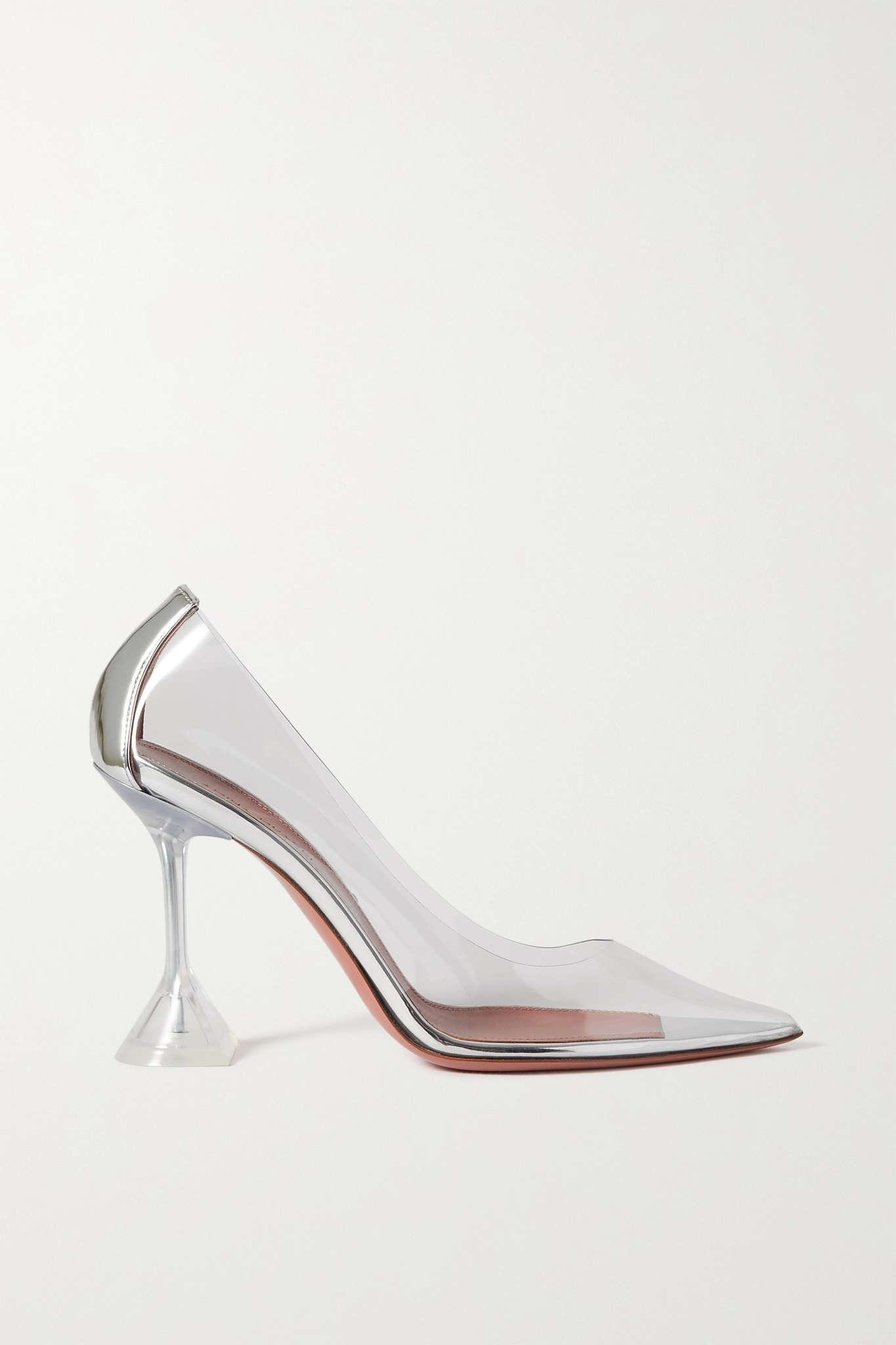 Ami PVC and metallic leather pumps - 1