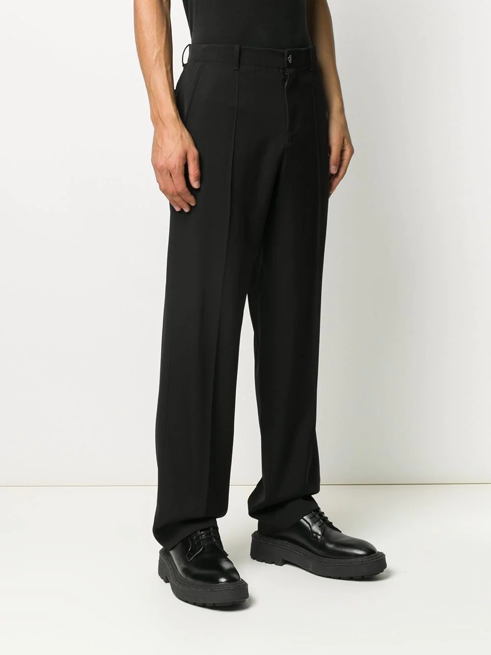 straight-leg tailored trousers - 3