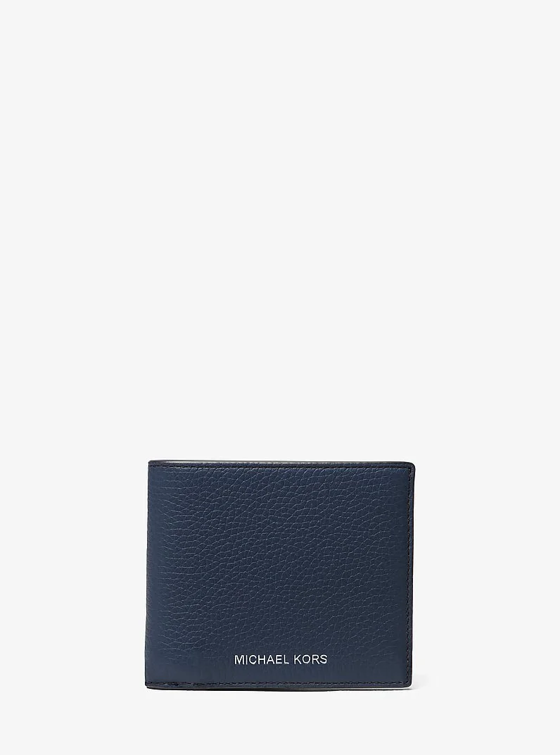 Cooper Pebbled Leather Billfold Wallet - 1