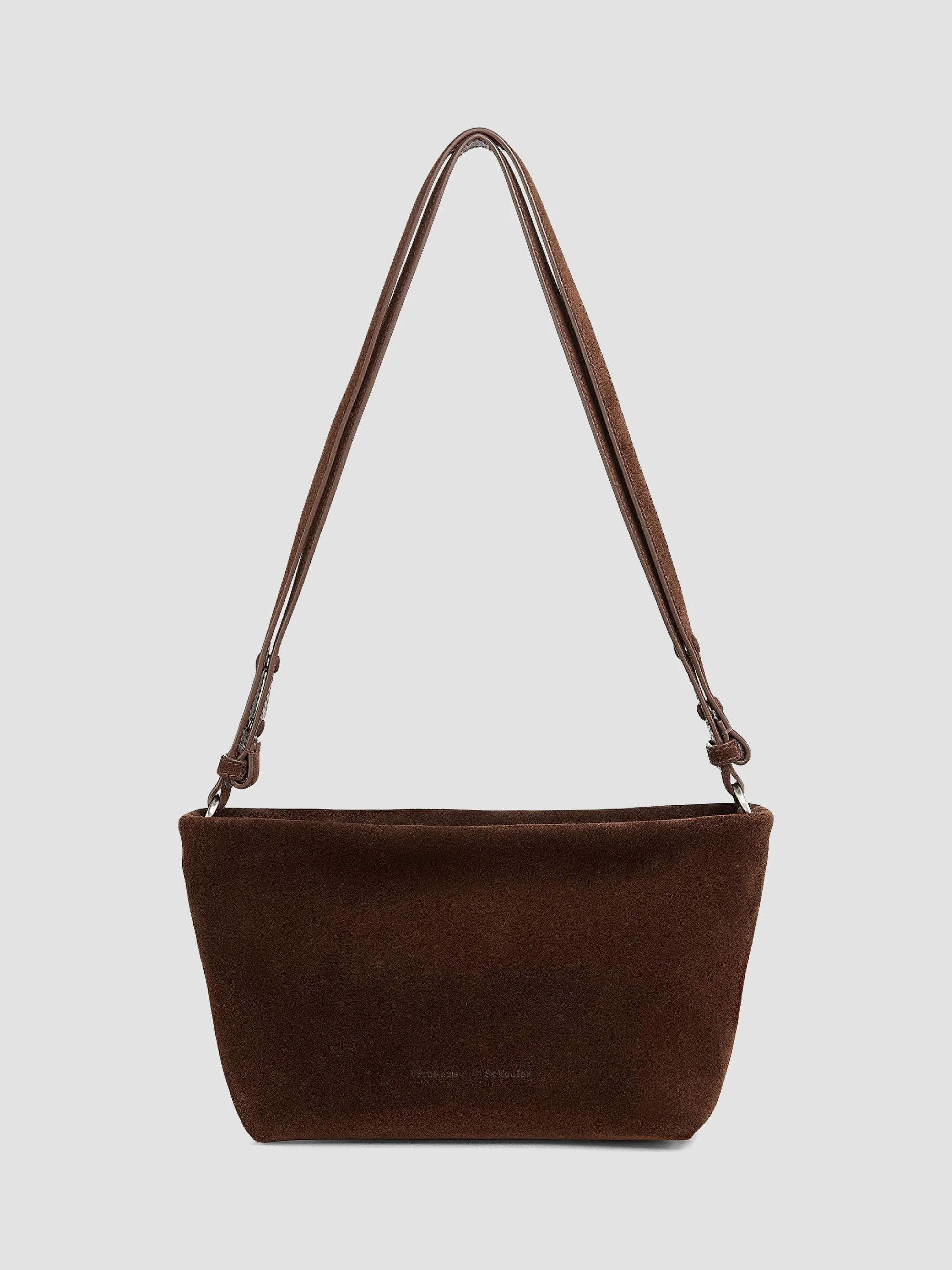 Women's Bond Suede Shoulder Bag - Chocolate - 1