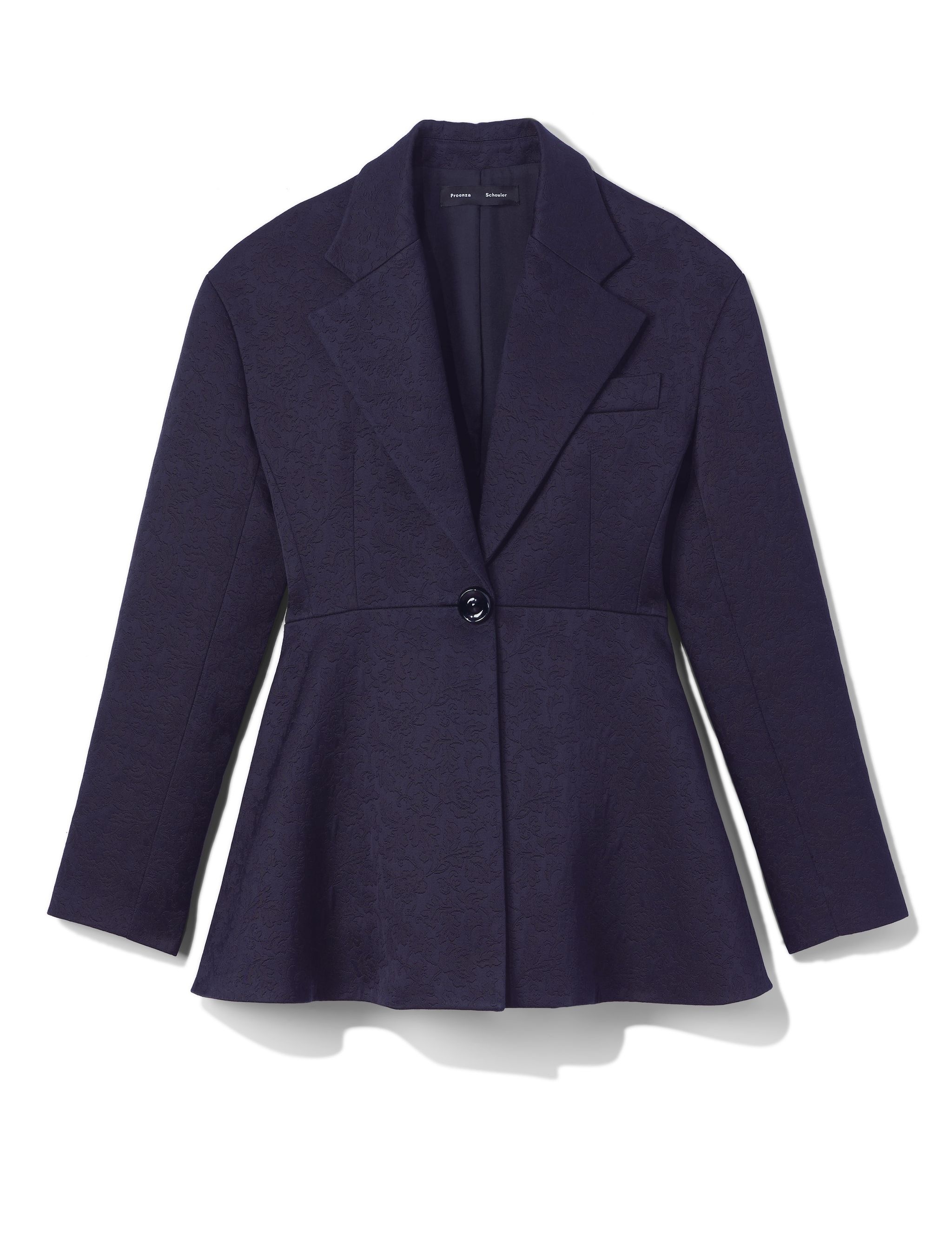 Cotton Wool Jacquard Blazer - 1