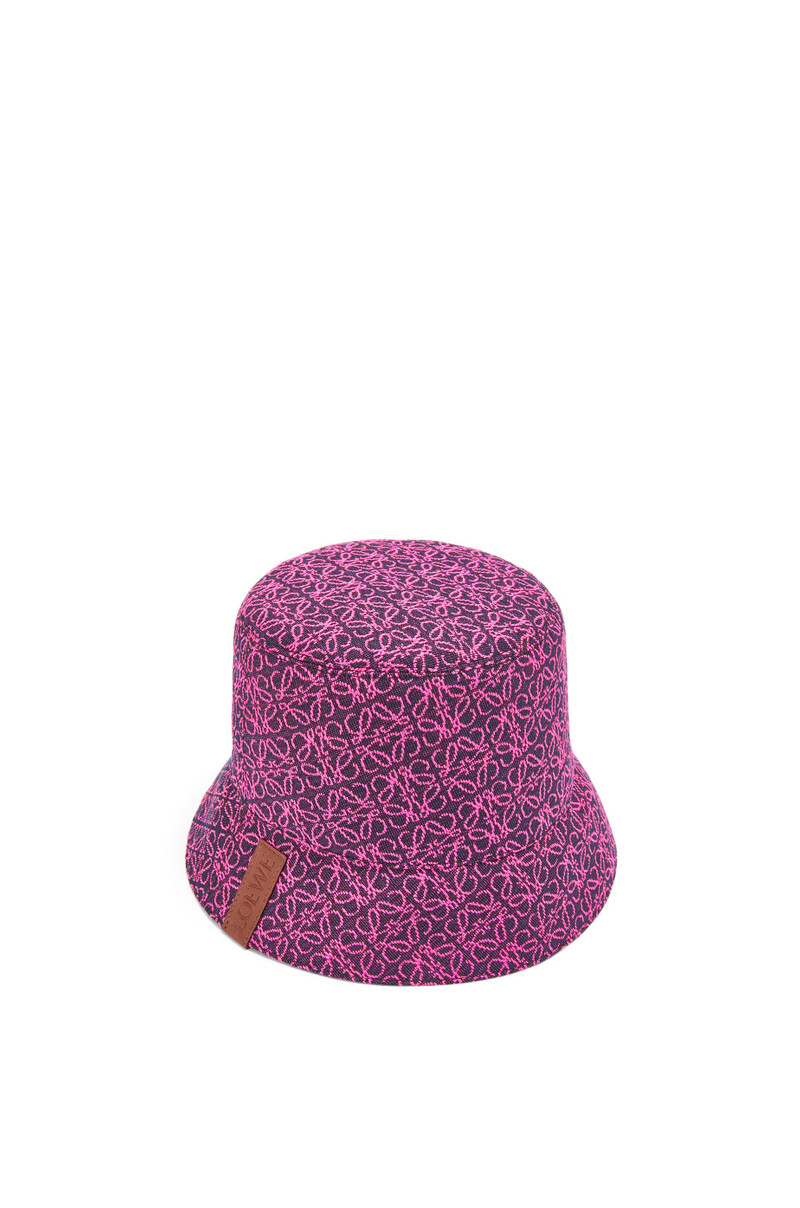 Reversible Anagram bucket hat in jacquard and nylon 3