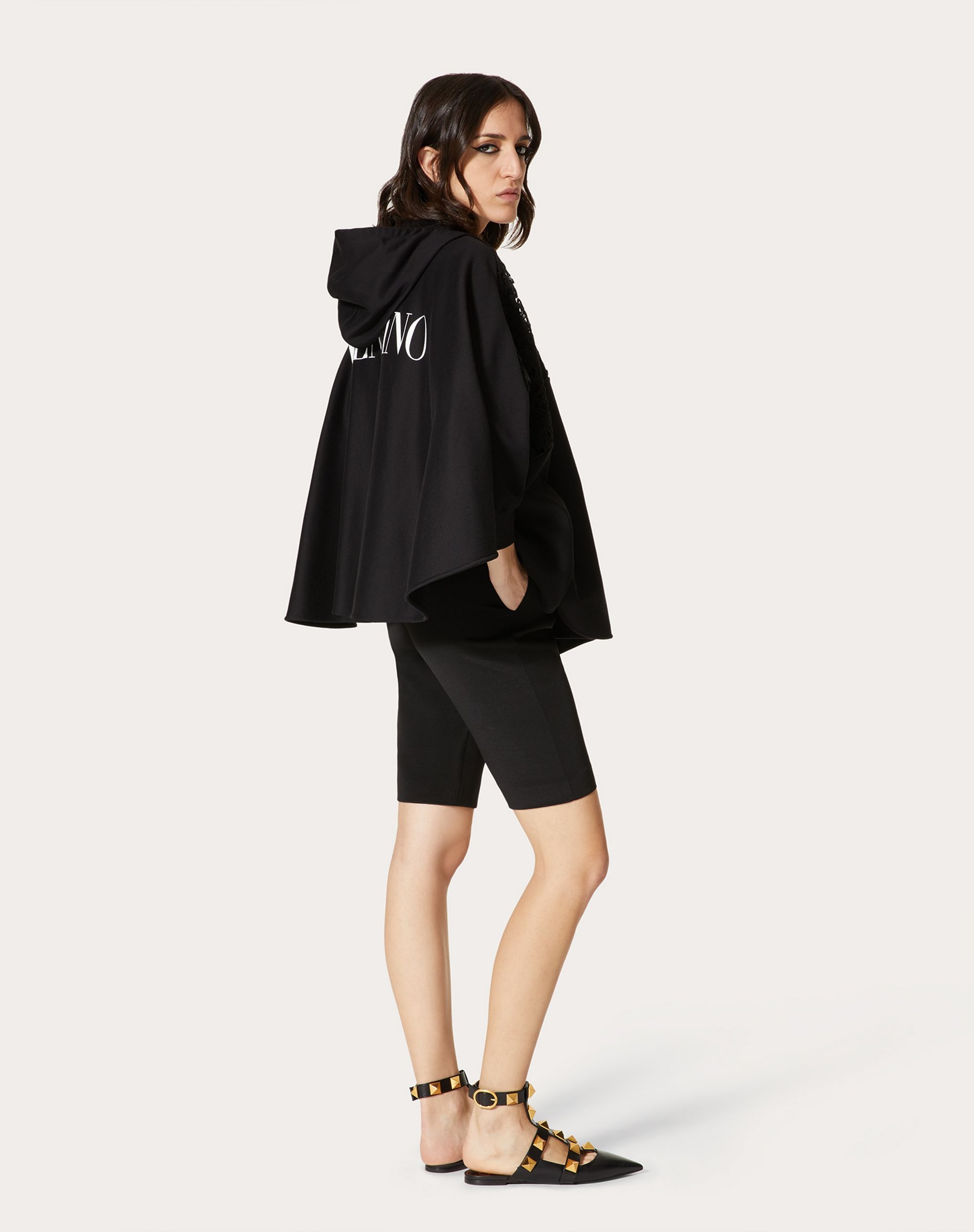 JERSEY AND MACRAMÉ OVERSIZE SWEATSHIRT - 2
