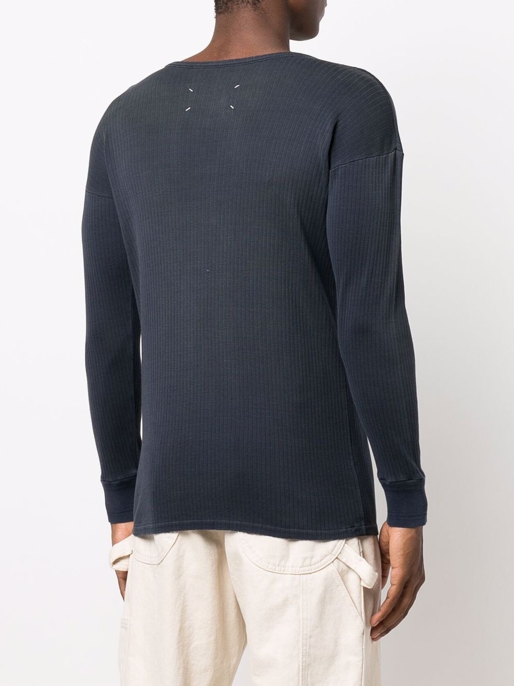 four-stitch Henley top - 4