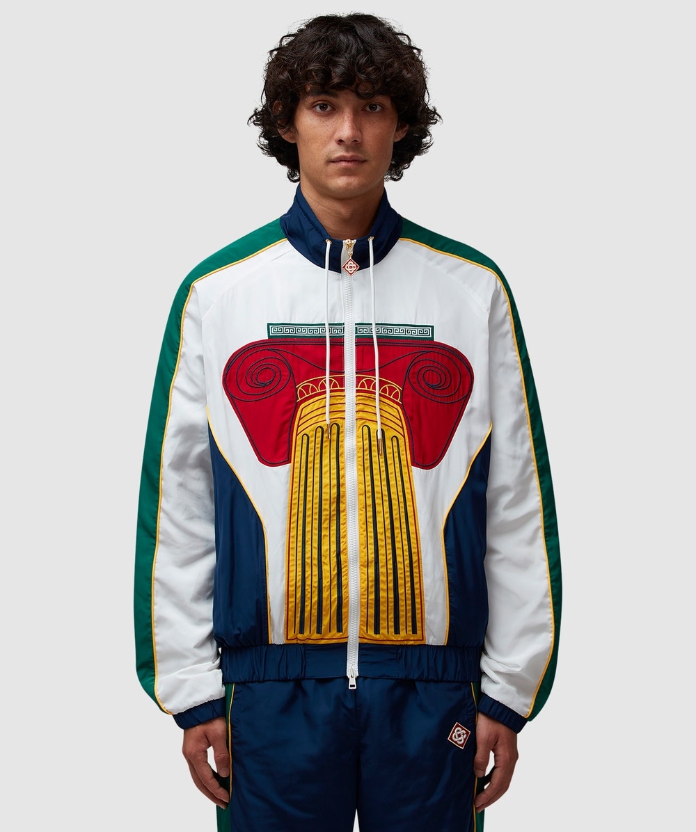 Embroidered track jacket - 1