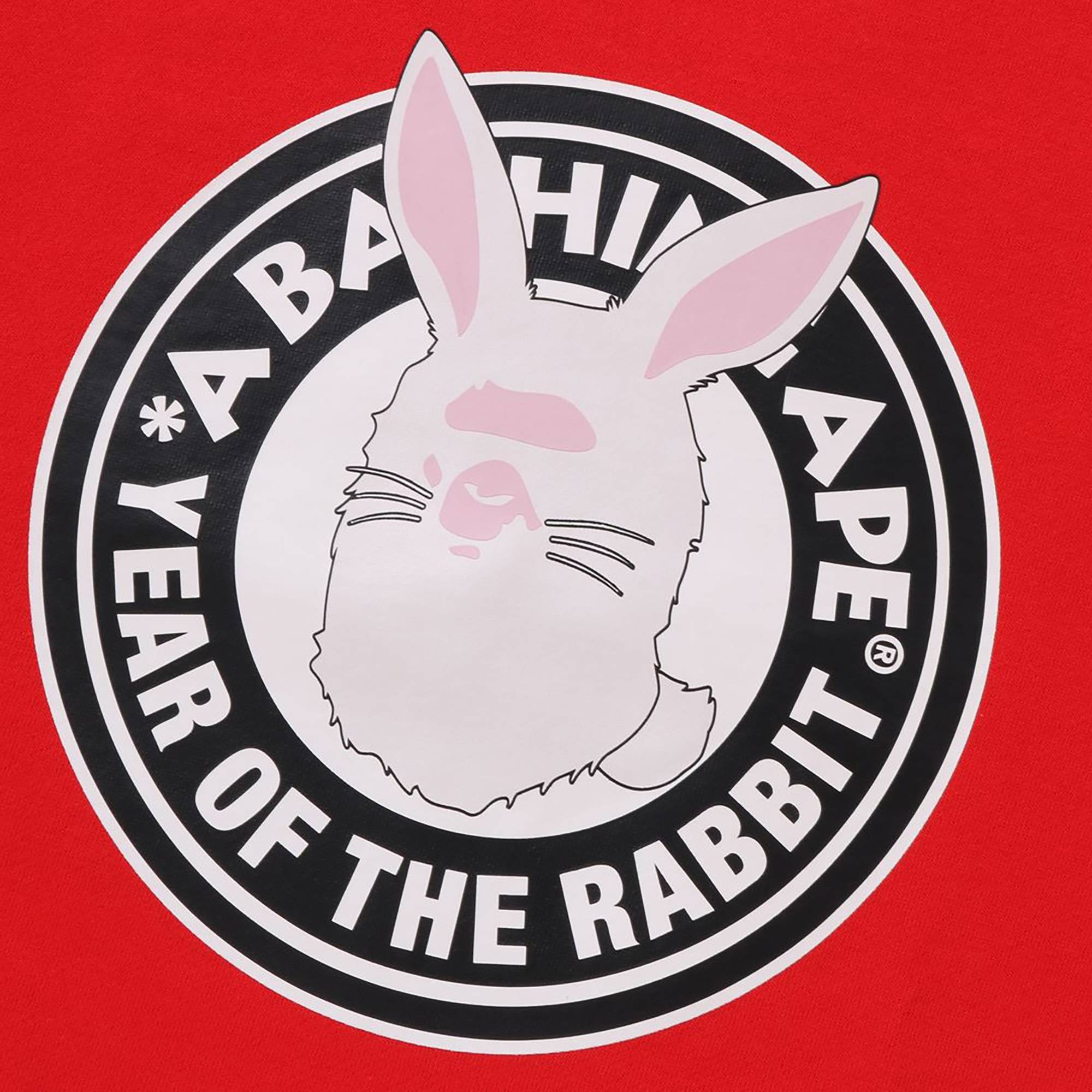 BAPE Year Of The Rabbit Crewneck M 'Red' - 2