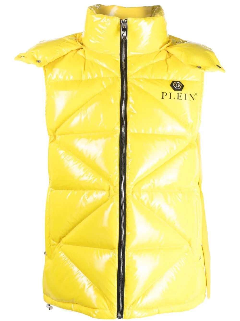 quilted padded gilet jacket - 1