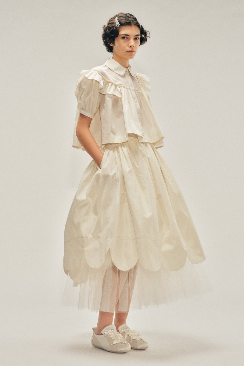 Simone Rocha Petal Hem Basque Skirt outlook