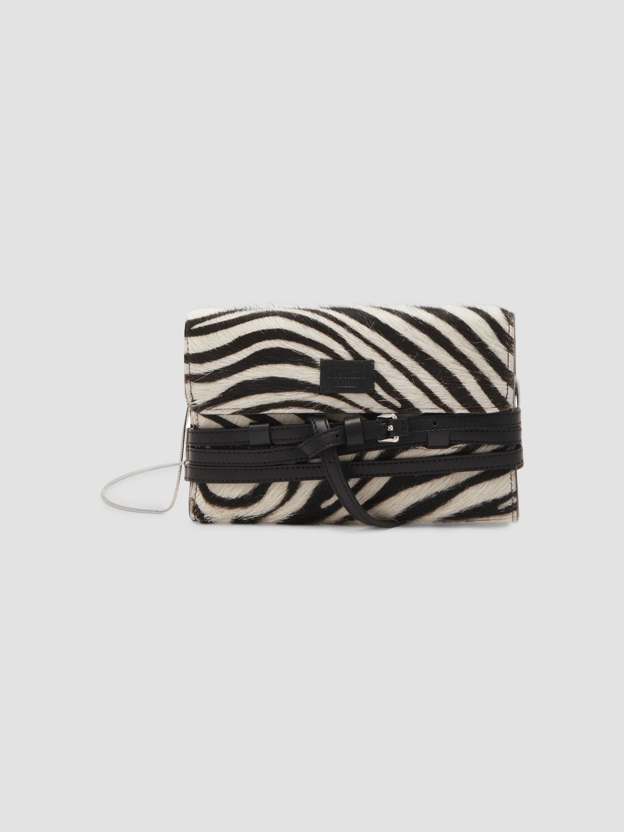 Women's Zebra Calf-Hair Wallet-on-Chain - Zebra Crossing - 1