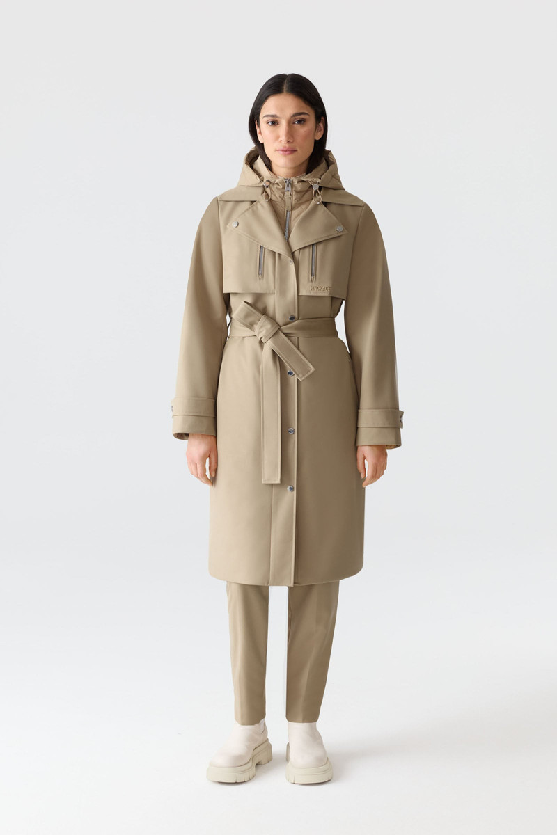 MACKAGE SIOBHAN Down Trench Coat with Removable Bib outlook