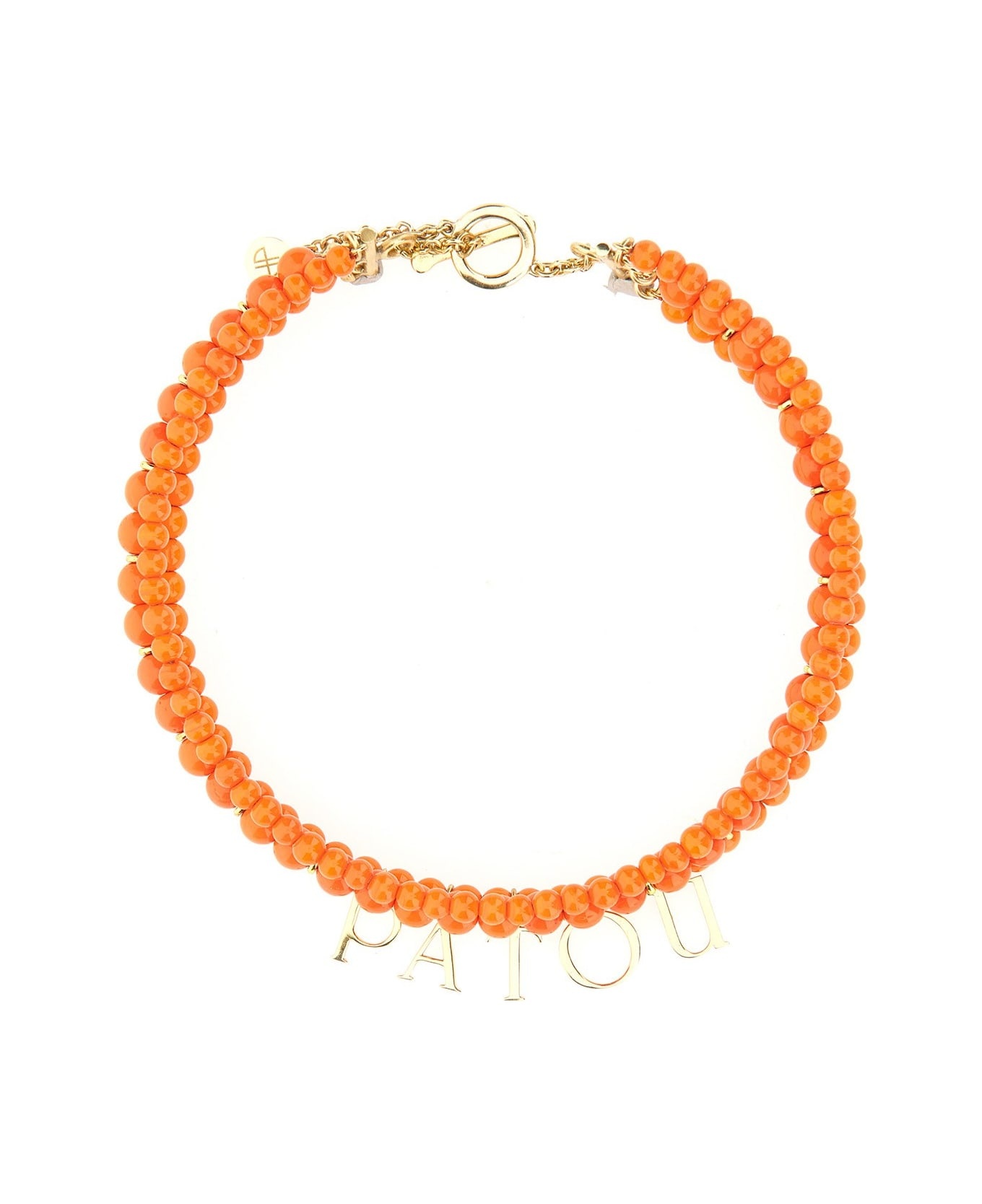 【関税&送料込】Patou Glass And Brass Bead Necklace PATOU Glass And Brass Bead Necklace | italist | REVERSIBLE