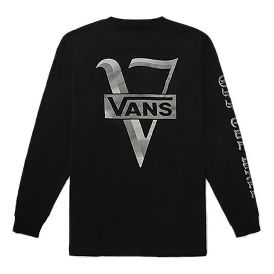 Vans Back Printing Casual Sports Couple Style Black VN0A4MUSBLK - 2