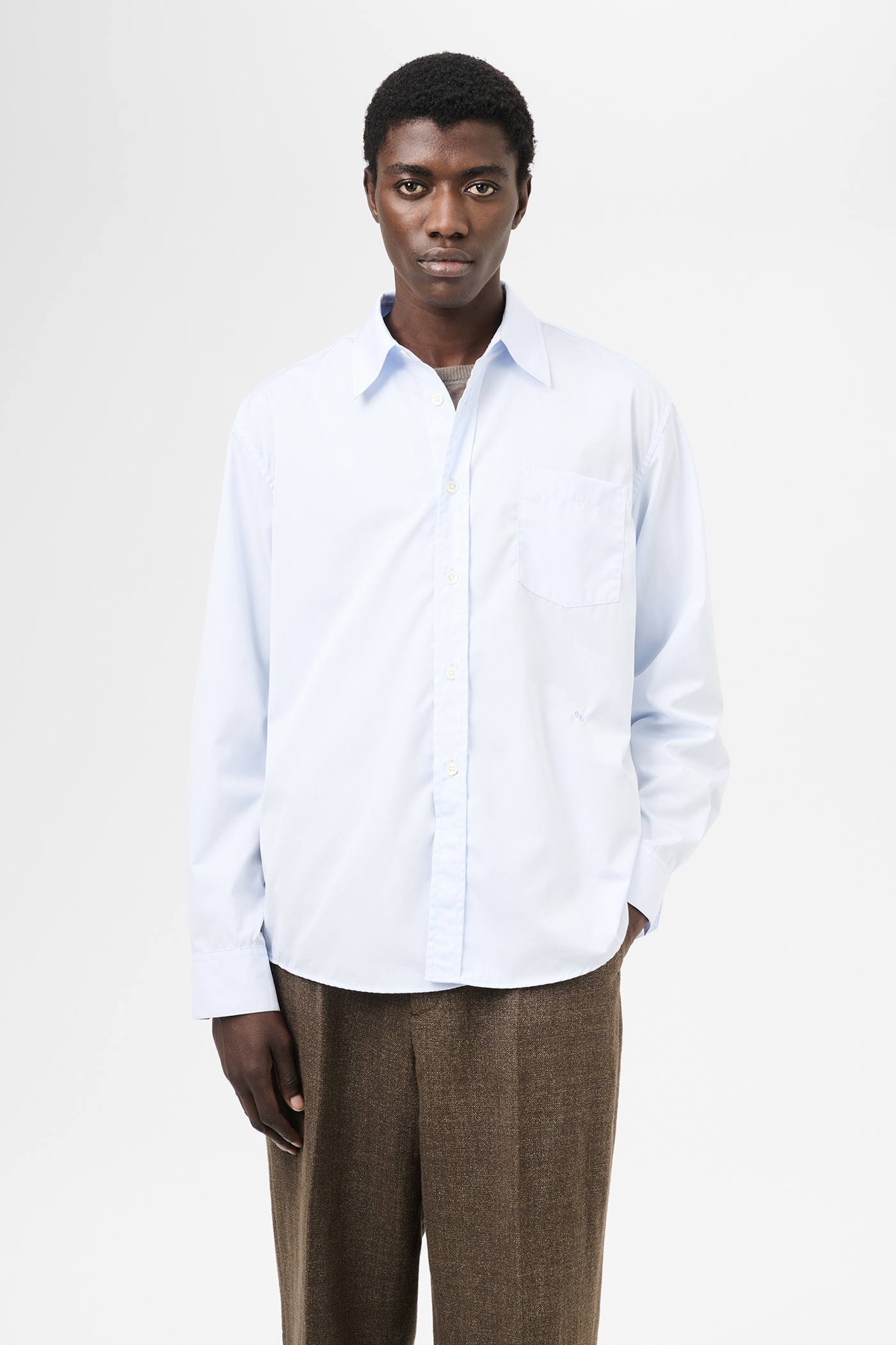 Beyond Bd Shirt Dining Blue Poplin - 3