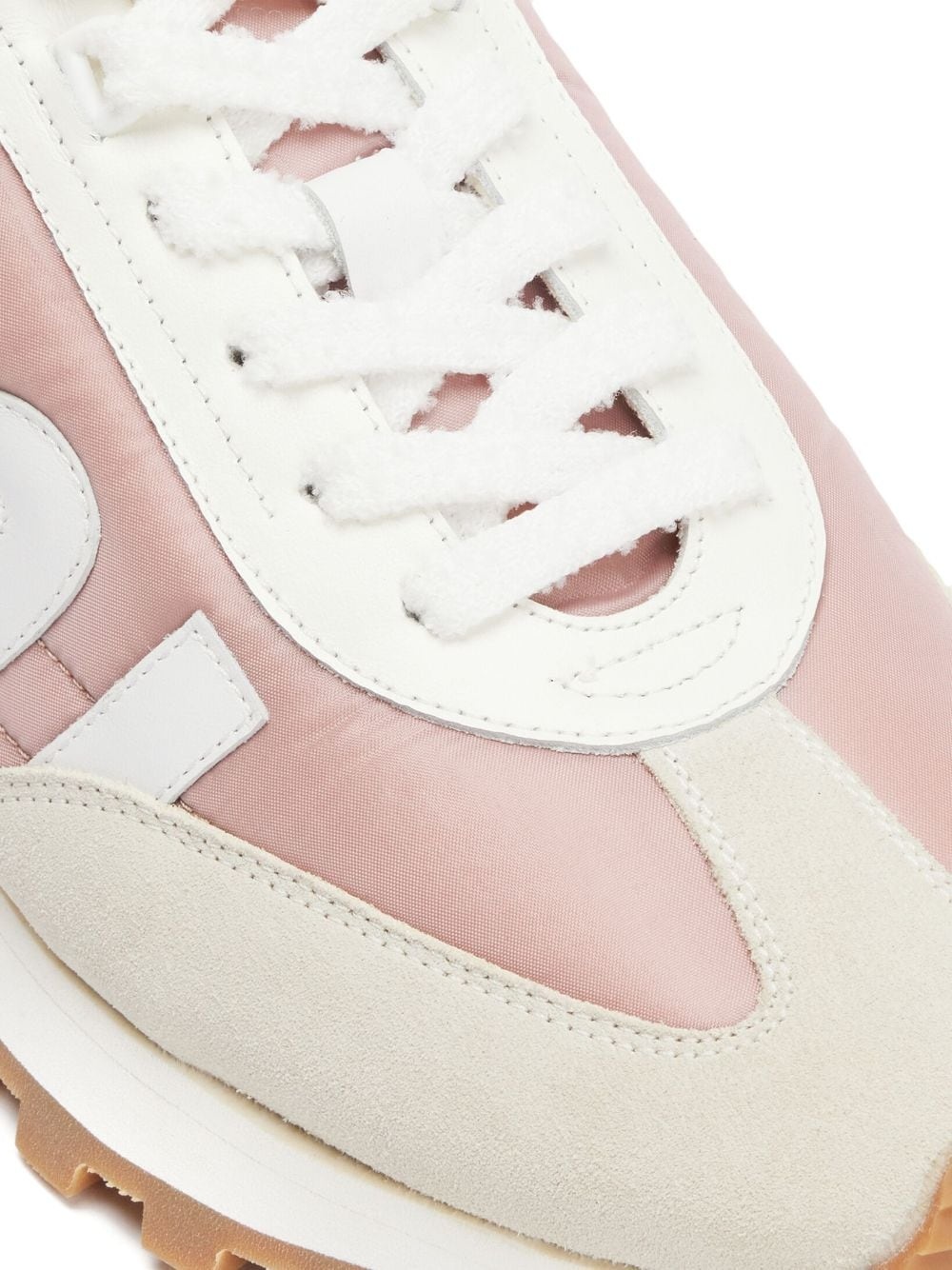 logo-patch panelled sneakers - 4