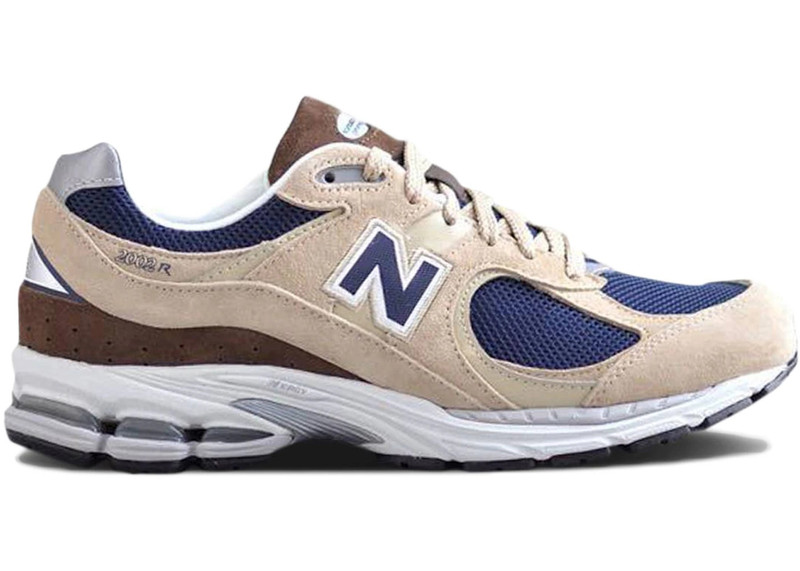 New Balance 2002R Beige Navy Blue - 1