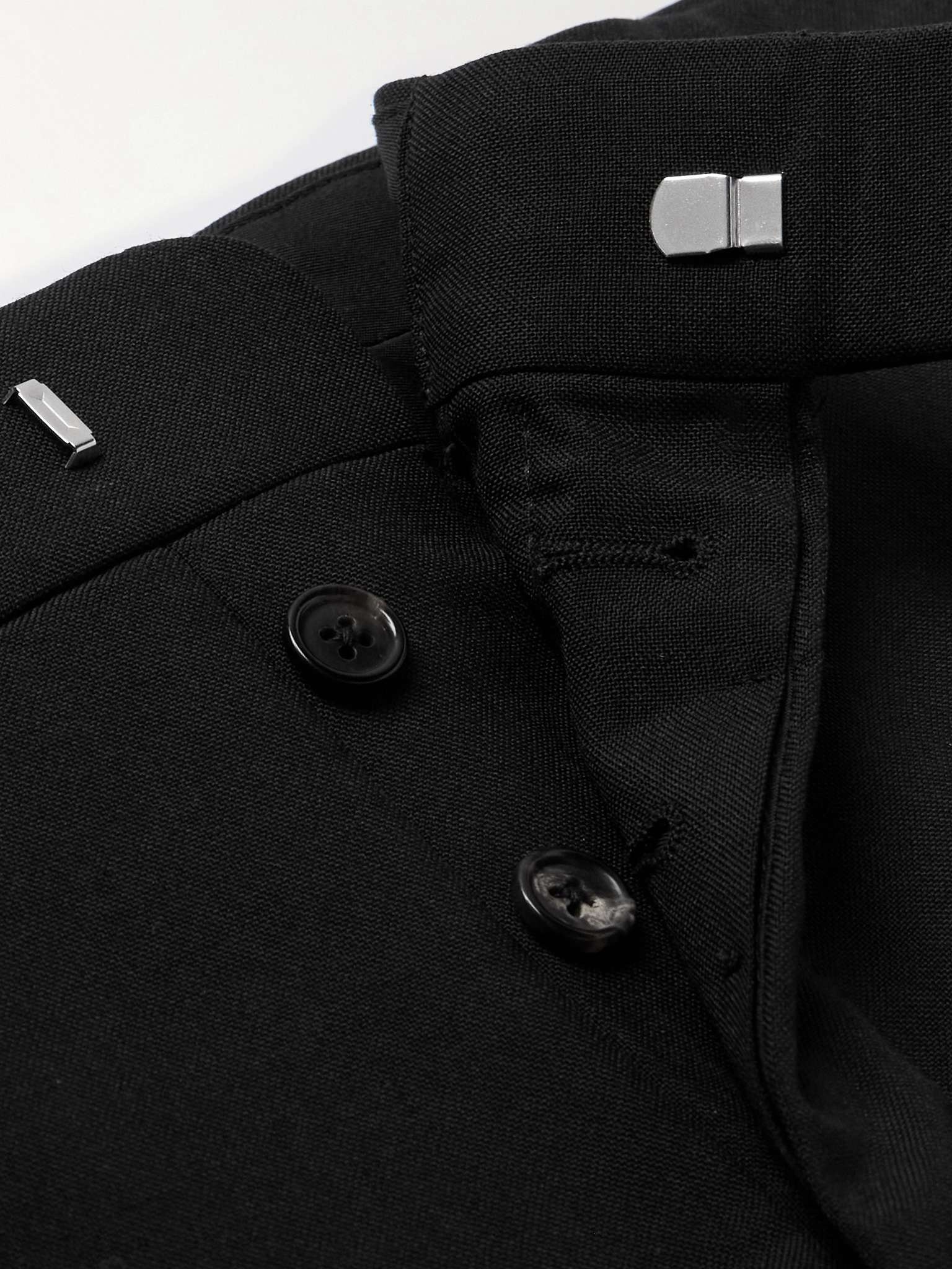 Slim-Fit Tapered Wool-Blend Trousers - 3