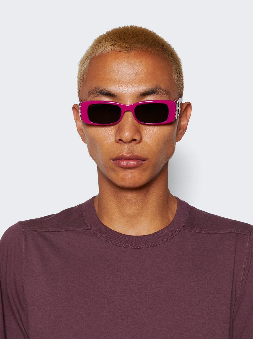 Dynasty Rectangle Sunglasses Fuchsia - 3