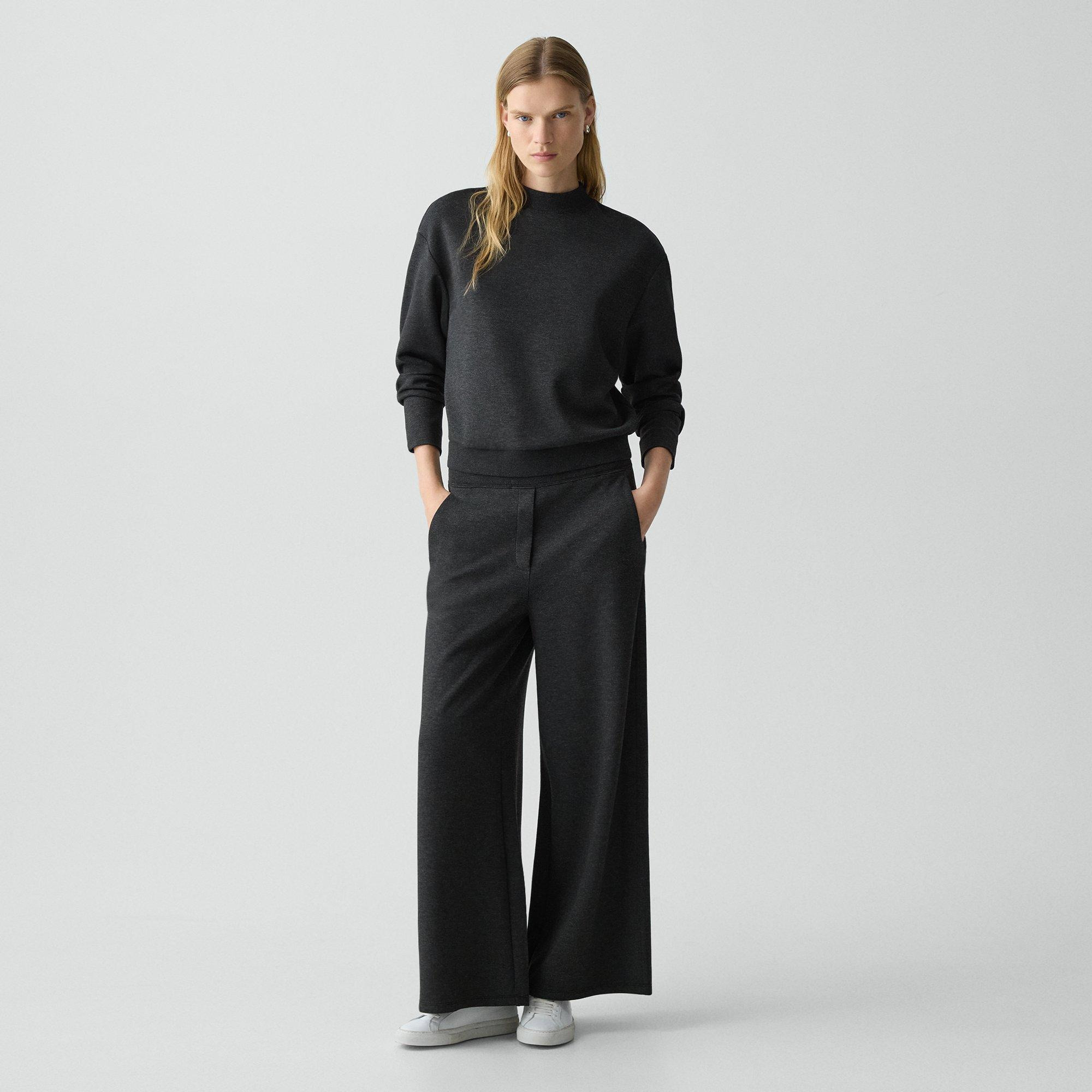 A-Line Pull-On Pant in Double Knit Jersey - 2