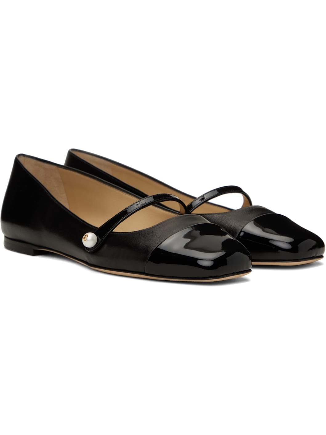 Black Elisa Ballerina Flats - 4