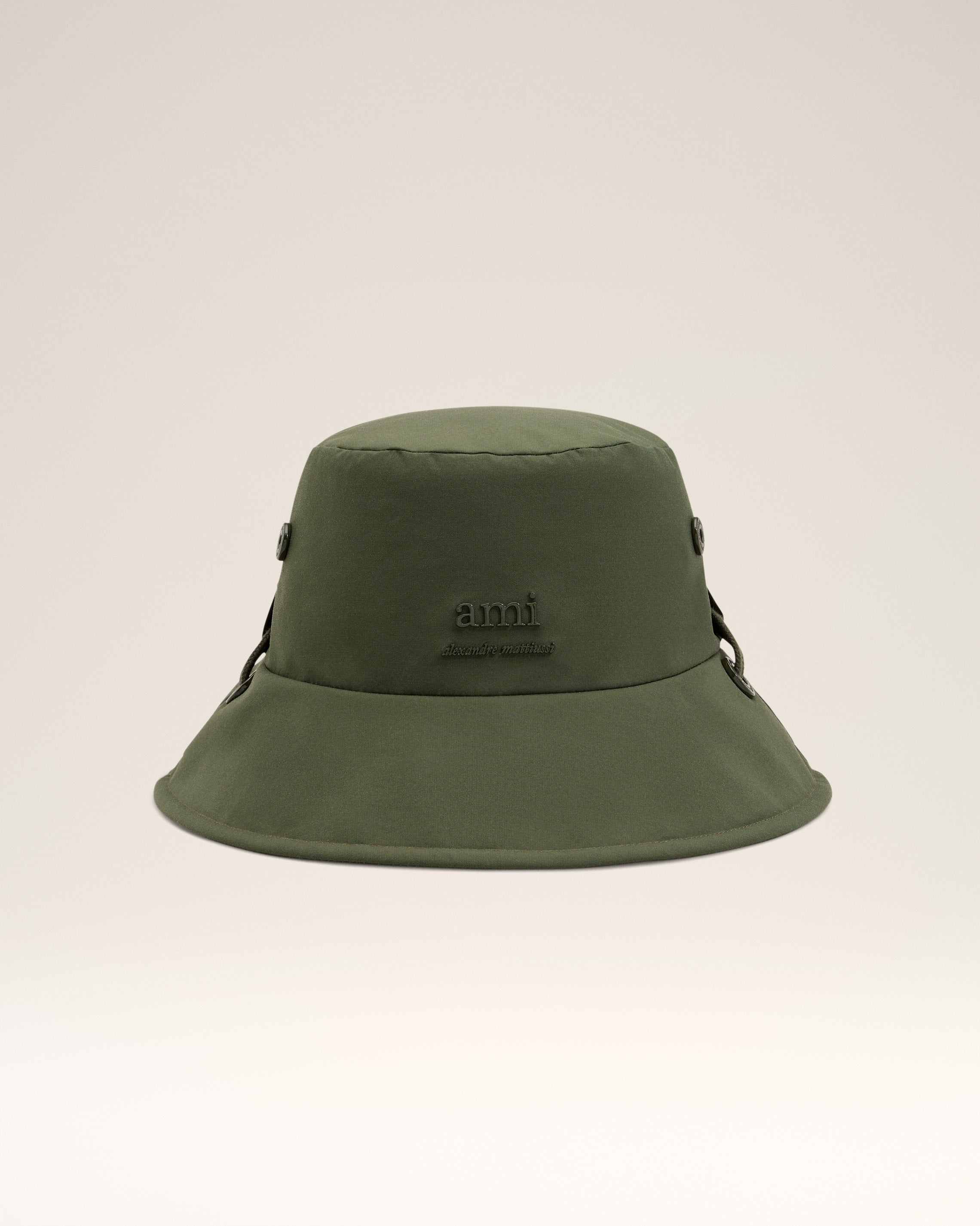 GREEN WATER-REPELLENT STRING BUCKET HAT - 4