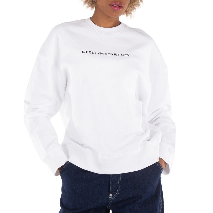 Stella McCartney Logo-Print Crew Neck Cotton Sweatshirt - 3
