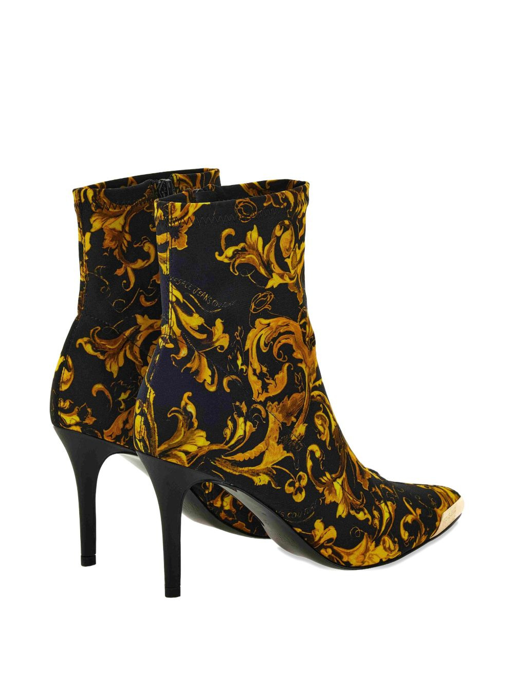 90mm Baroque-print stiletto boots - 3