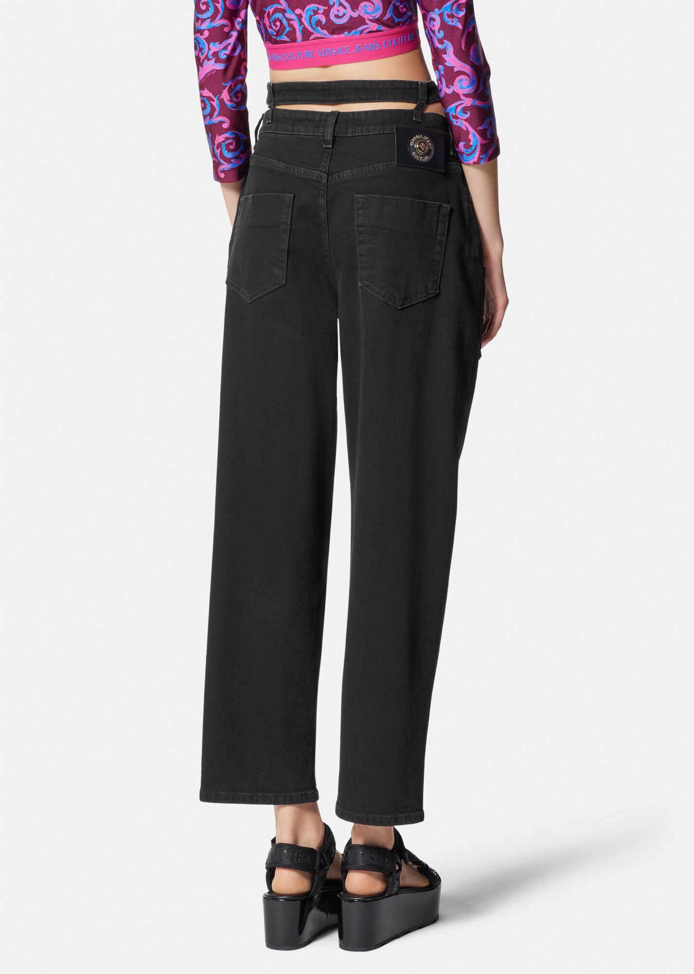 Baroque Buckle Jeans - 4