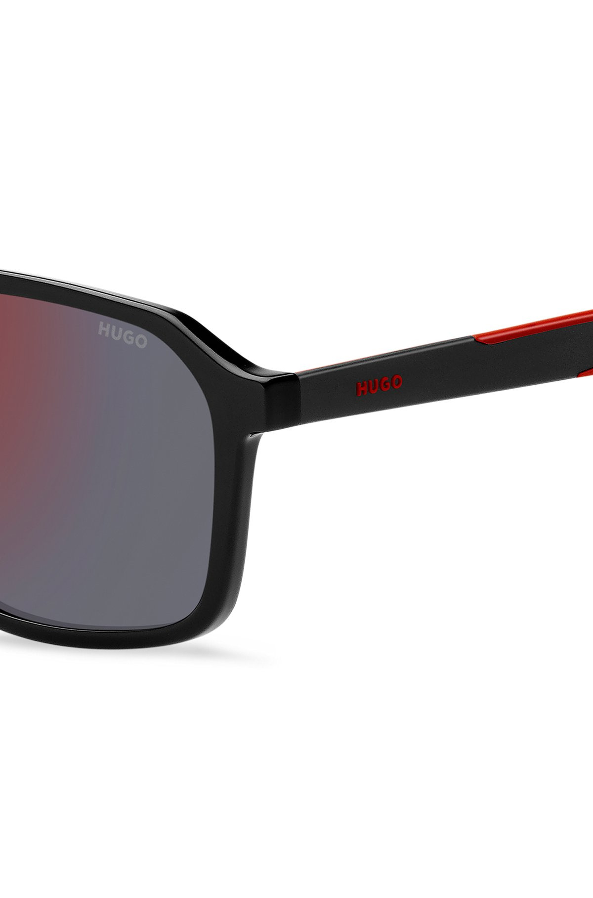 DOUBLE-BRIDGE SUNGLASSES WITH METAL-ACETATE TEMPLES - 2
