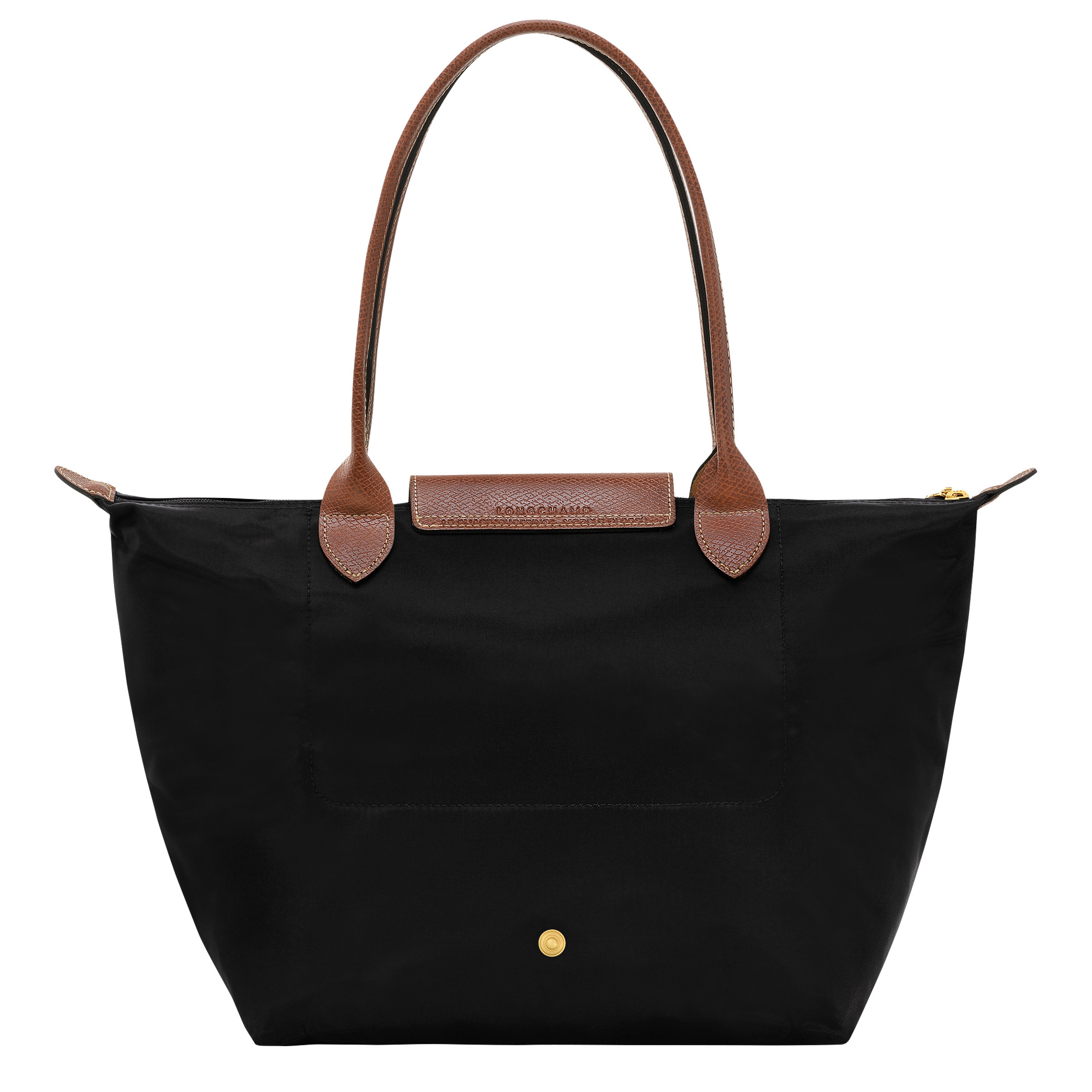 Le Pliage Original M Tote bag Black - Recycled canvas - 4