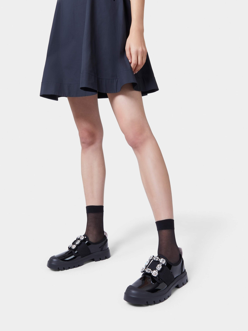 Roger Vivier Walky Viv' Strass Buckle Sneakers in Patent Leather outlook