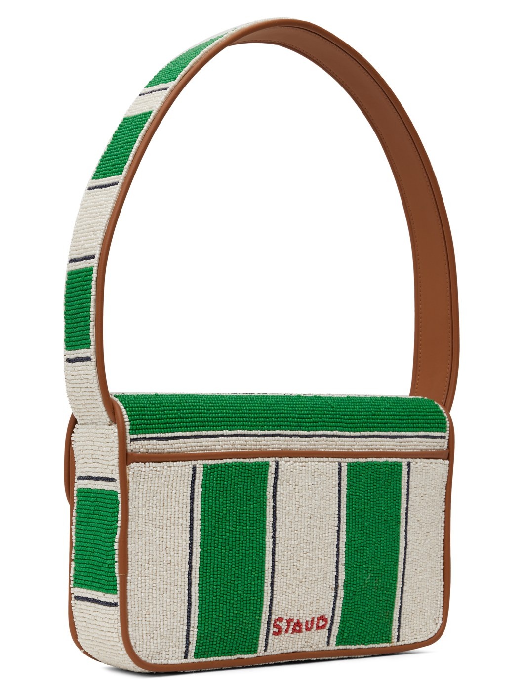 Off-White & Green Tommy Beaded Bag - 3