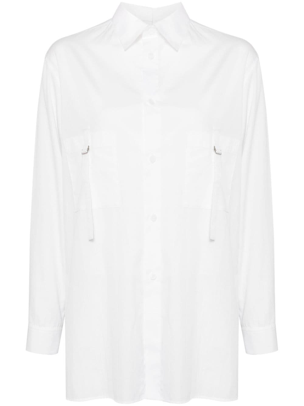 back-tucked open-tab shirt - 1