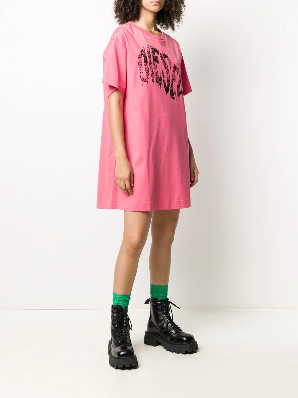 logo T-shirt dress - 4