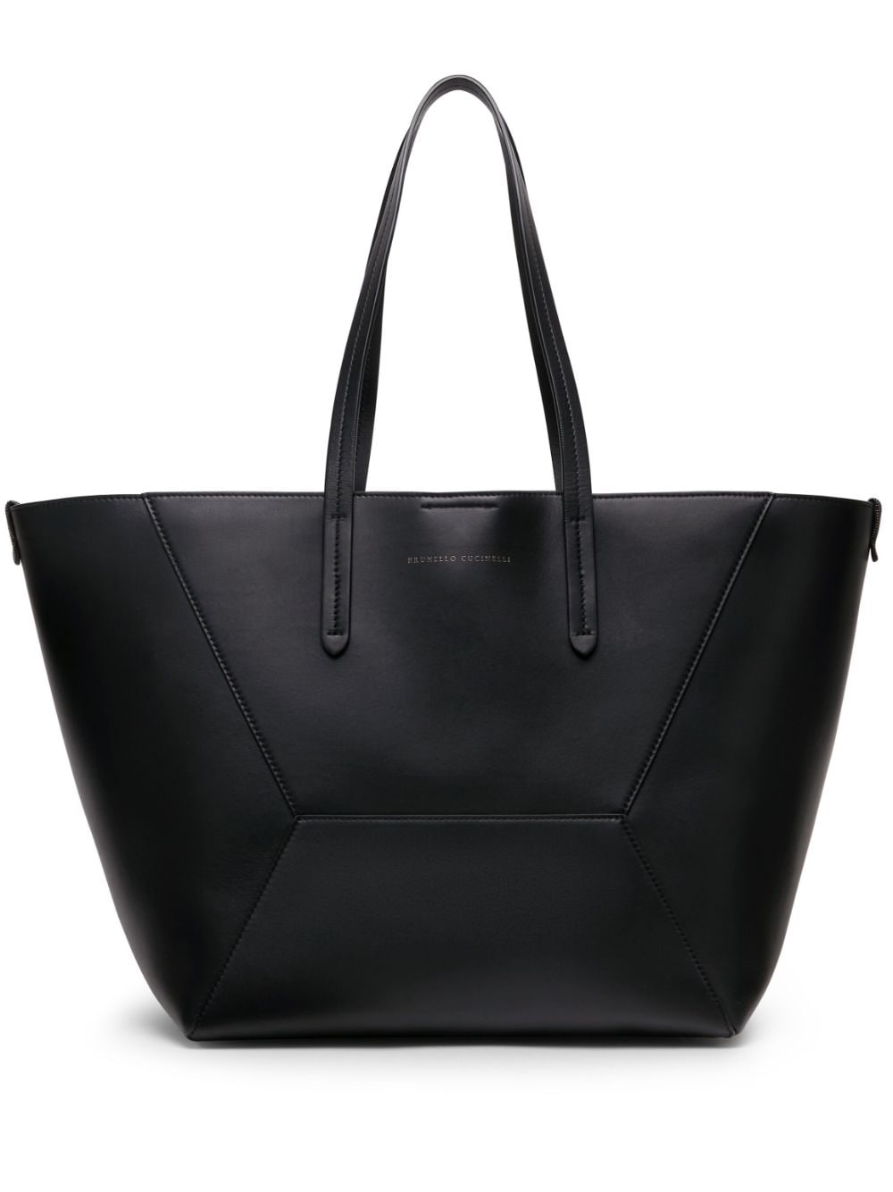 Monili chain-detail leather tote bag - 1