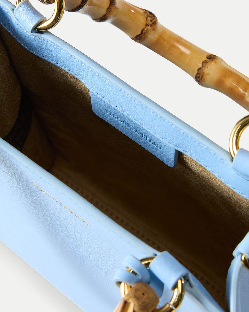 SMALL BAMBOO-HANDLE SHOPPER - 4