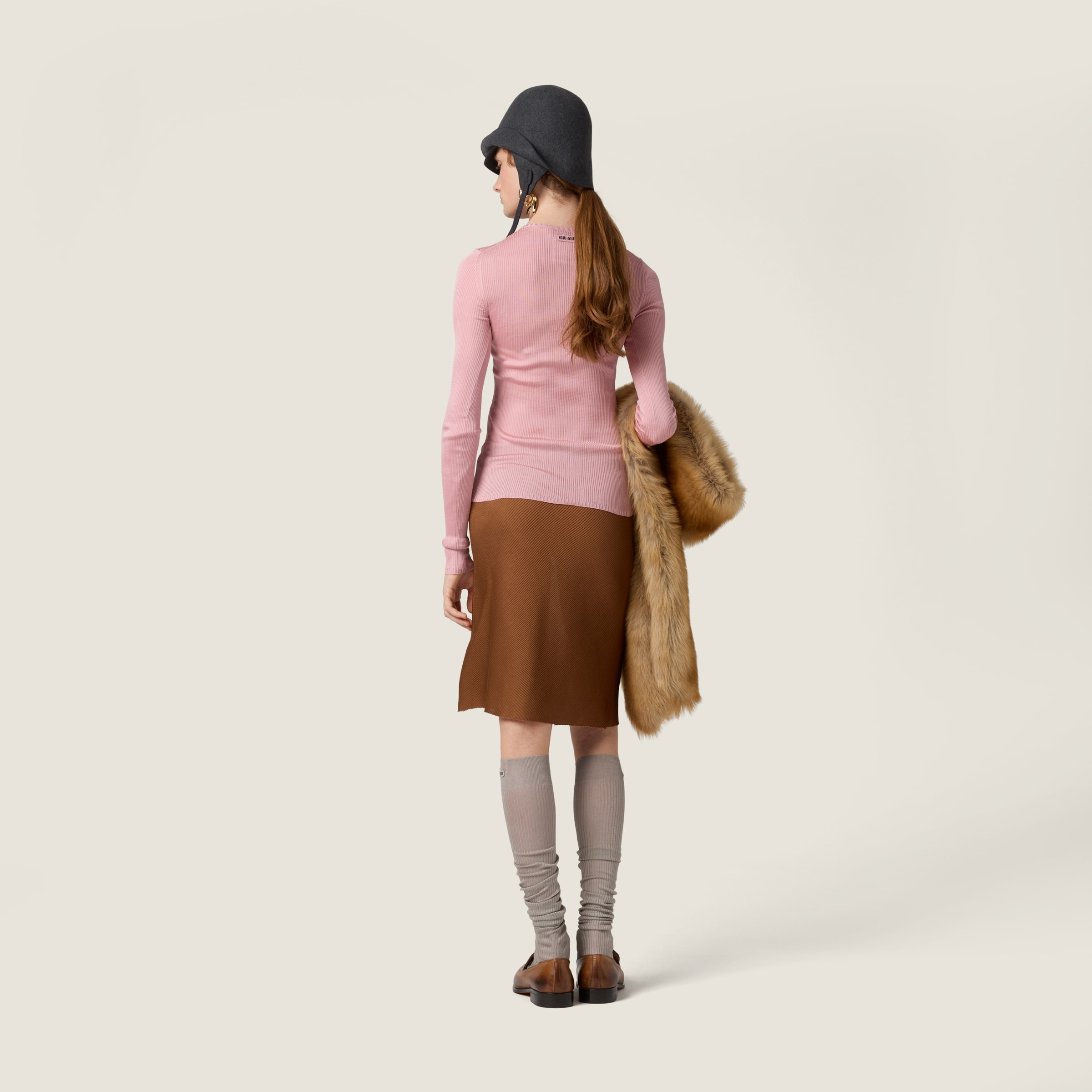 Silk V-neck sweater - 3