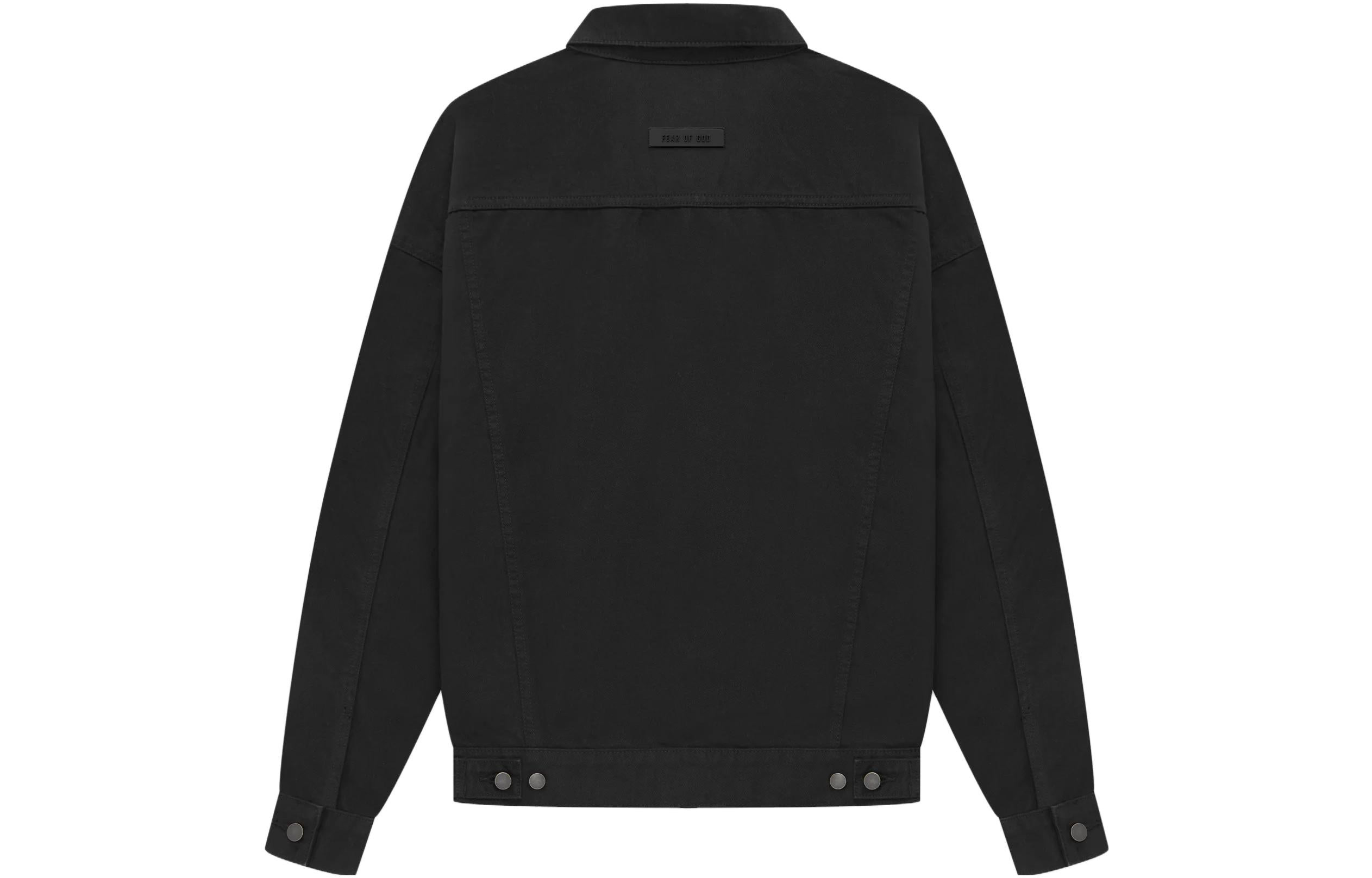 Fear of God Essentials The Black Collection Denim Jacket 'Jet Black' 202SP234270F - 3
