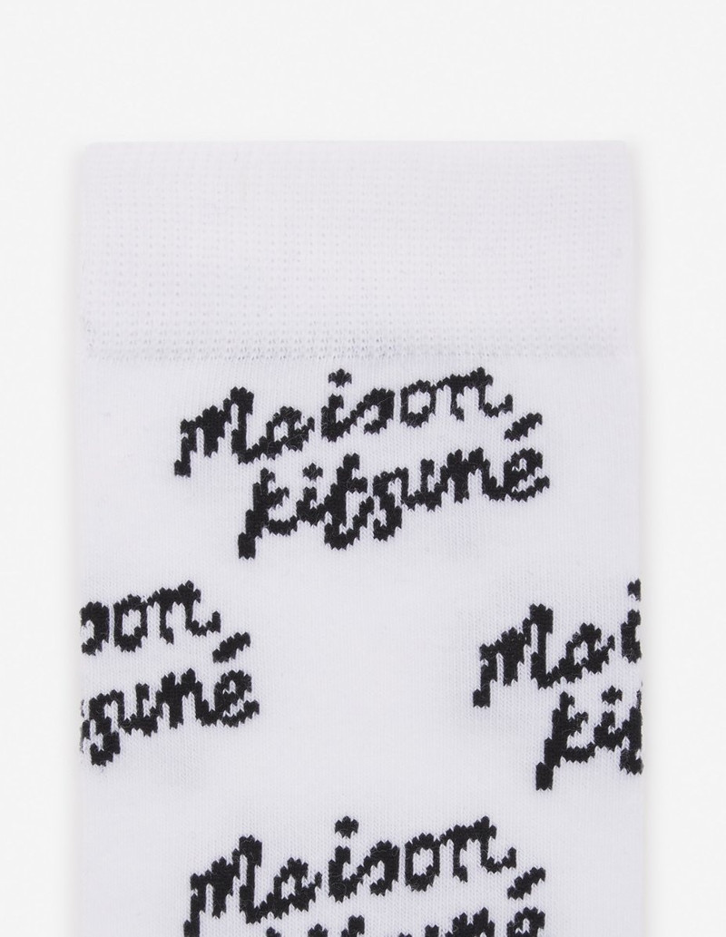Maison Kitsuné MAISON KITSUNE HANDWRITING ALL OVER SOCKS outlook