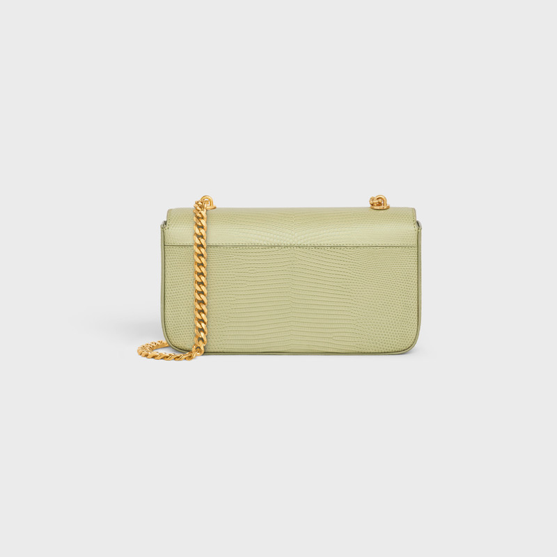 CHAIN SHOULDER BAG triomphe in lizard 3