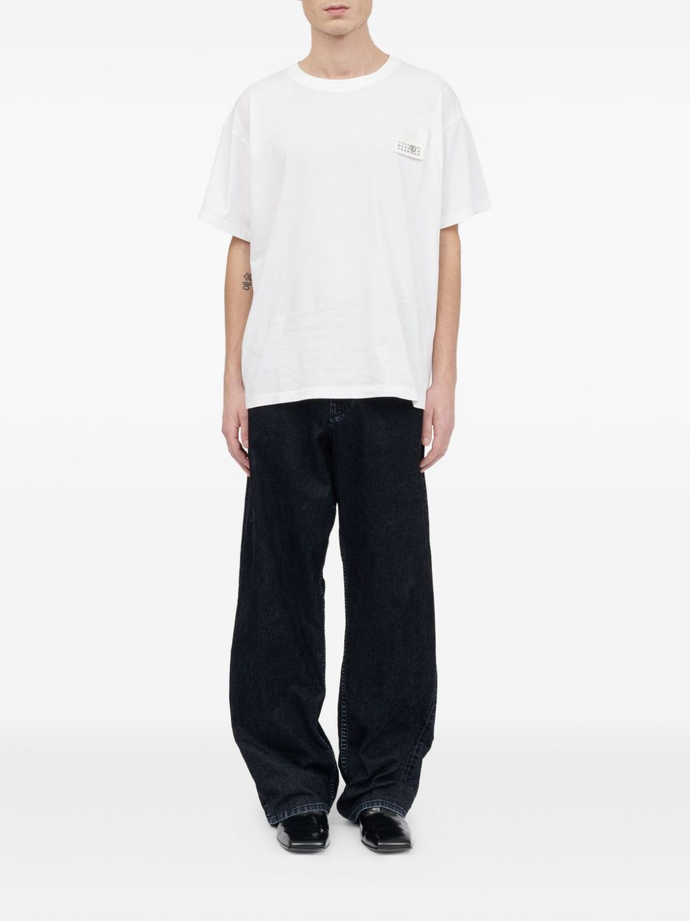 numbers-patch T-shirt - 2