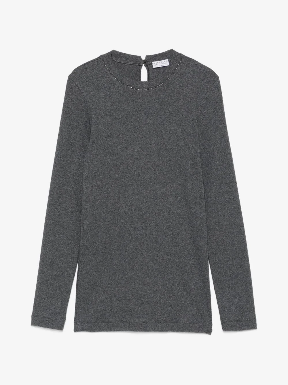 long-sleeve Monili-chain T-shirt - 1