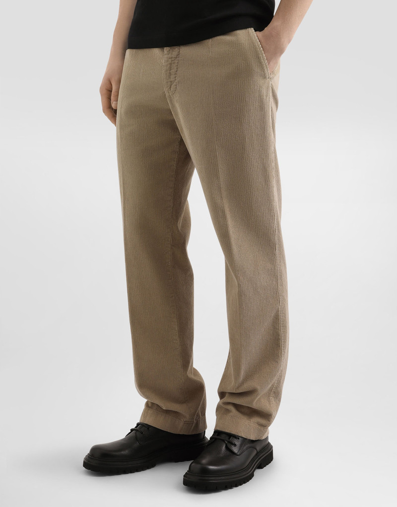 Garment-dyed velvet trousers 4