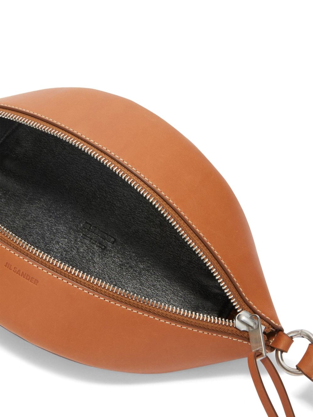 logo-debossed leather belt bag - 5